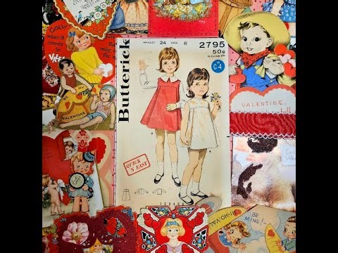 Making the cover for my Valentine / sewing pattern envelope junk journal