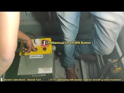 Elevator [ Lift ] CCTV Camera Installation and cable laying with camera clarity test
