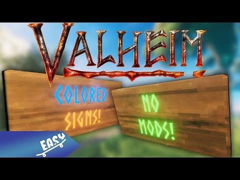 How To Sign - NO MODS - Valheim