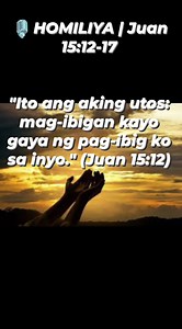 12 reactions · 4 comments | ️ HOMILIYA | Juan 15:12-17 Biyernes,...