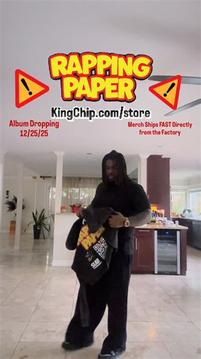 Chip Tha Ripper on Instagram: "The RAPPING PAPER album is finally done and turned in. Huge weight lifted off my spirit! Now I’m gonna be going live quite often! I have over 100 items in my store! I designed everything myself! I’m gonna be doing giveaways to fans that have bought merch so if you ever have purchased anything from my website ever then you’re already entered to win! It’s never too late to enter to win. All you have to do is be on the list of people who have purchased merch from my w