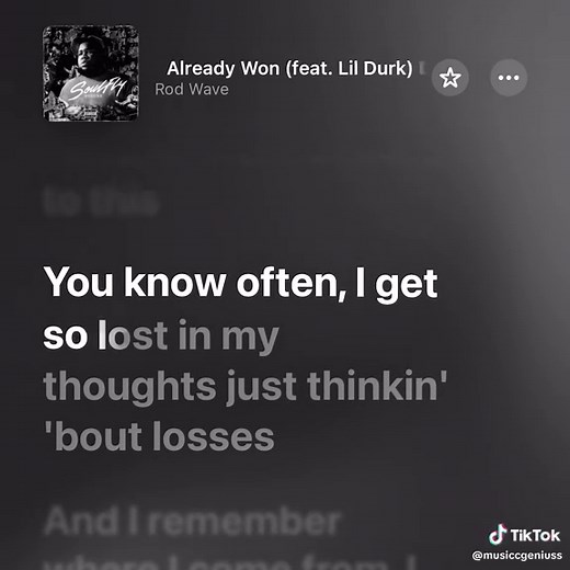 Rod Wave X Lil Durk ~ Already Won 🏆 #rodwave #lildurk #lyrics #fypage