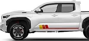 Retro Lines Stripes Graphics Stickers Decals Compatible with Toyota Tacoma (2016 - Present) (Retro)