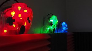 Game Controllers, N64, Lights. Free Stock Video