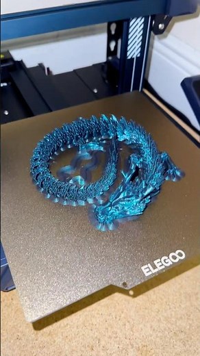 Flexi dragon 3D Print #3dprinting #3dprint #cool3dprints