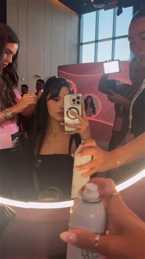 Getting ready for huda beauty event the Beauty x Works Launch #nadinaioanaasmr #beauty #hudabeauty