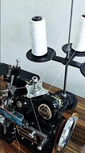 How to put overlock machine thread🧵#viral #shorts #overlock #short #machine