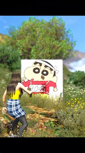 Shinchan🤣 Saw His Container🔥 On A Forest😱 #gta5 #shorts #gta #hindi