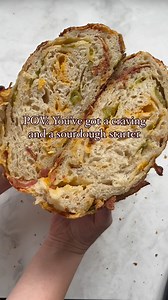 Everyone that tries this one is obsessed! Spicy jalapeños, cheddar cheese and bacon in sourdough bread. It doesn’t get better. Comment recipe for the link or find it at https://countryroadssourdough.com/jalapeno-cheddar-bacon-sourdough-bread/ | Country Roads Sourdough