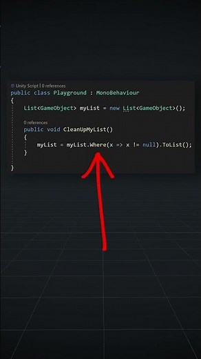 Remove Null Element from List #unity3d #gamedevelopment #csharp