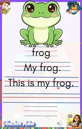 Reading Practice for Beginners My Frog Learn to Read Easy Sentences #PRACTICEREADING