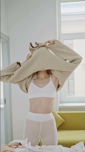Pantyhose Yoga Flexibility Practice 🧘‍♀️ | Stretch #Shorts