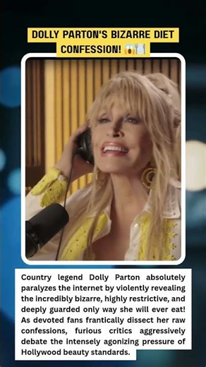 Dolly Parton EXPOSES Bizarre Diet Secret! 😱 #DollyParton