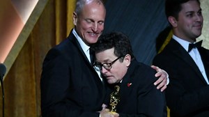 Actor Michael J. Fox receives an honorary Oscar for activism