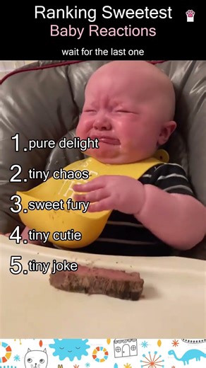 Ranking the cutest baby reactions of all time