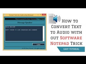 How To Make a Speaker on notepad