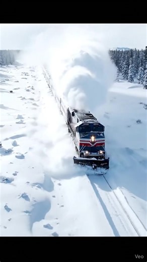 28K views · 145 reactions | “Amtrak Train Plows Through Deep Snow with Polar Bear Sounds!” #snow | S Railfans | Facebook