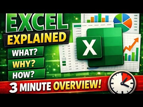 Excel Basics in 3 Minutes – What, Why & How