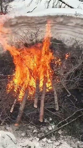 He Slept Over a Fire to Survive -45°C in Frozen Snow