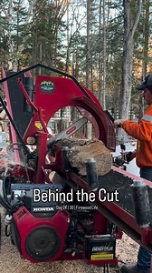 Same processor, different angle — this is the part most people don’t see: steady cuts, repeat after repeat 🪵 Day 24 / 30 | Firewood Life #arnottsfirewood #firewood #30daychallenge | Arnott’s Firewood & Equipment