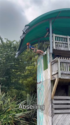 School Camp: Day 2 🏕️ After all the girls had had their turn, I tried abseiling for the 1st time ever! It was so much fun!! #schoolcamp #abseiling #mumscandoanything 🤣😜😆 | Michiko Hylands