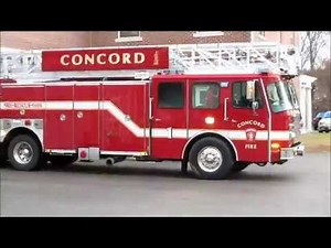 Concord Fire Dept responds to a fire alarm