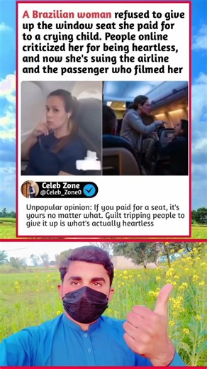 She Refused to Give Up Her Window Seat to a Crying Child… Now She’s SUING ✈️
