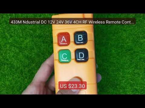 433M Ndustrial DC 12V 24V 36V 4CH RF Wireless Remote Control S... — Hot Deal 2026 | Limited Offer!