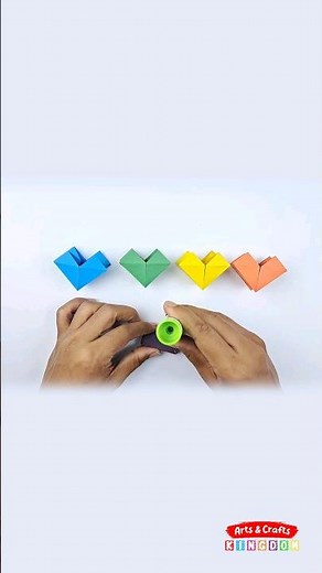 How to make Origami Fidget Toy - Easy paper toy - Arts and Crafts Kingdom #artsandcraftskingdom #diy