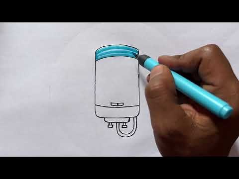 Geyser drawing for beginners / step by step Geyser drawing