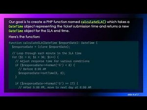 How to Calculate SLA Based on Working Hours and Business Days in PHP