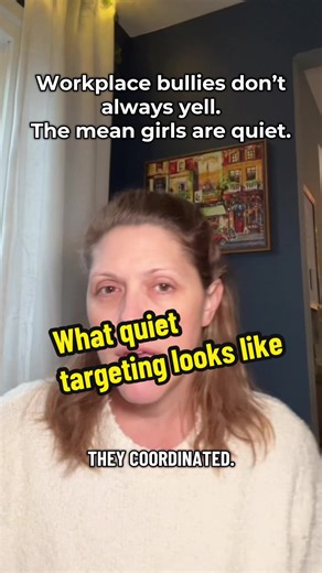 Workplace bullying rarely comes with yelling or insults. The mean girls are quiet about it. They isolate you with eye contact shared looks and fake consensus. It’s not conflict it’s coordination. If this hit too close save it. And if you want the next step what to do once you’ve documented the pattern drop part 2 in the comments.