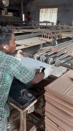 Fasted ceramic tiles production #tiles #anujtiles #factoryproducts #wood #royalceramic
