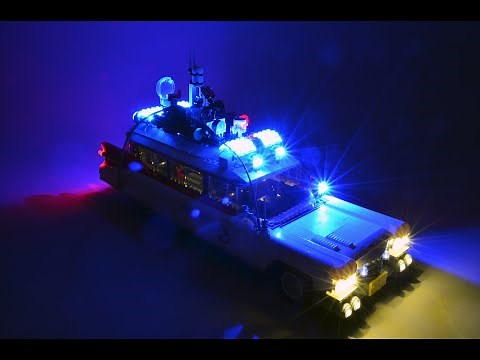 Brickstuff Ecto-1 (LEGO 10274) Light and Sound Kit Full Demo