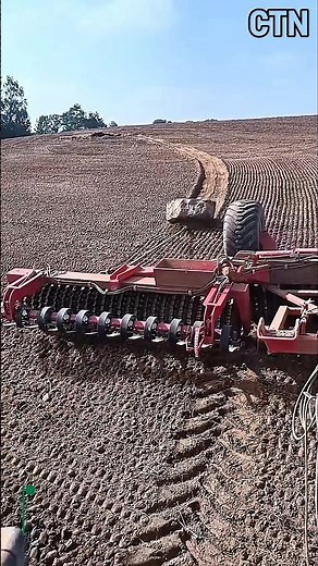 Heavy-Duty Land Roller Preparing the Field │ Educational Farming Video