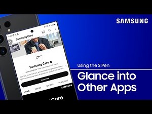 Use S Pen Glance to check in on an app while using another one | Samsung US