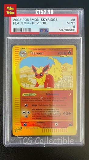 🔥 Flareon SOLD £152.49 on eBay UK! 🚀 #pokemoncards