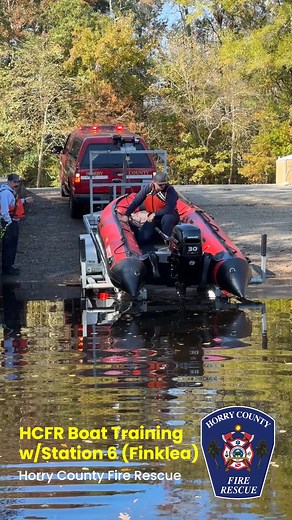 9.1K views · 112 reactions | HCFR BOAT RESPONSE TRAINING - Check out crews from Horry County Fire Rescue Station 6 (Finklea), getting in some boat training with the safety officer, navigating the different boats on the Waccamaw River's twists and turns. #HCFR | Horry County Fire Rescue | Facebook