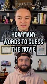How Many Words to Guess the Movie!? 🍿🎥 #shorts #movies #games