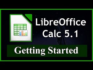 Getting Started - 1 - How-to use LibreOffice Calc (Free Office Suite)