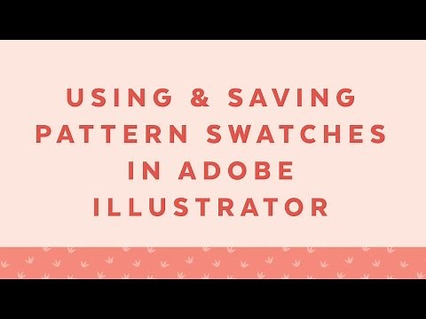 Using and Saving Pattern Swatches in Adobe Illustrator
