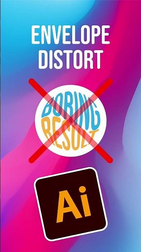 Envelope Distort to Create Amazing Effects in Illustrator #adobeillustrator #illustratortips