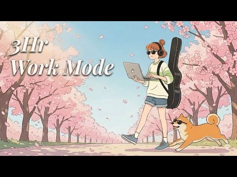 3-Hour work music | Warm Grooves & Cherry Blossoms Clear Your Head
