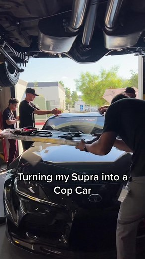572K views · 7K reactions | Turning my Toyota Supra into a Cop Car Part 1! #copcar #supra #cops #reels #viral #car | TJ Hunt | Facebook