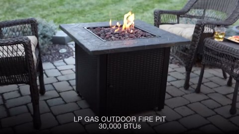 Endless Summer GAD1420M LP Gas Outdoor Fire Table, Multi Color