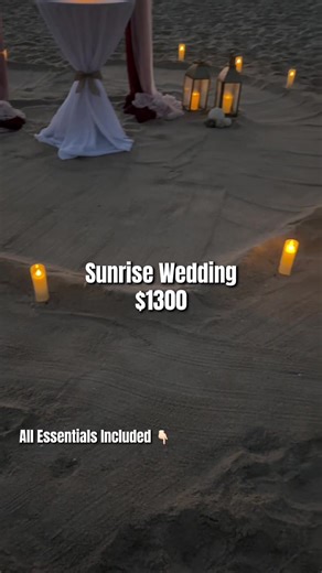 Ready for a sunrise beach wedding? 💍 Our $1300 Golden Hour package is perfect for couples who want something intimate, beautiful, and stress-free. Included: • Officiant • 35 edited photos • Wedding arch • Ceremony décor • Bridal bouquet • Music • License filing Available only at sunrise. Full details available by message. Choose your location from Miami to West Palm Beach. Send your date city guest count to check availability.