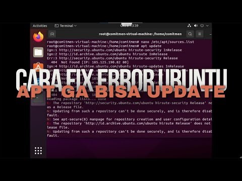 Cara Mengatasi Error tidak bisa update apt pada Hirsute Ubuntu | Troubleshooting | Linux Tutorial