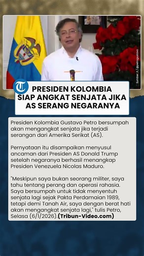 Dibalas Tegas! Presiden Kolombia Siap Angkat Senjata Jika AS Serang Negaranya