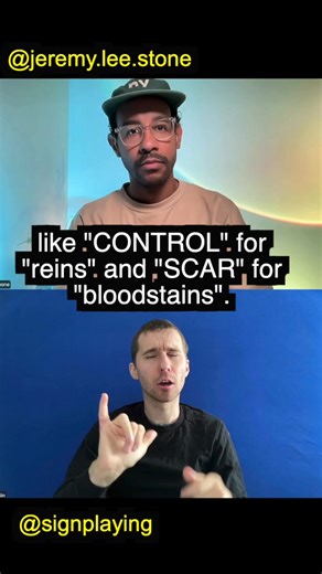 Hamilton is a well-known play with plenty of rhymes. Here’s a discussion on how to translate a rhyming couplet in that play: “I'm takin' this horse by the reins / Makin' redcoats redder with bloodstains”. How do you translate English rhymes & English metaphors into ASL? If you're interested in learning more about ASL rhymes & metaphors, come watch Jeremy Lee Stone and myself give a presentation on Zoom. We will teach you some of the most effective ways to translate English rhymes & metaphors int