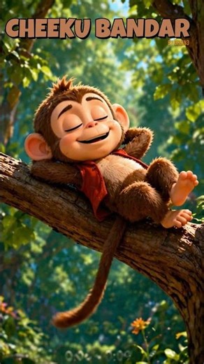 Cheeku Bandar Rhyme! 🐵 (Original Kids Rhyme) #Shorts
